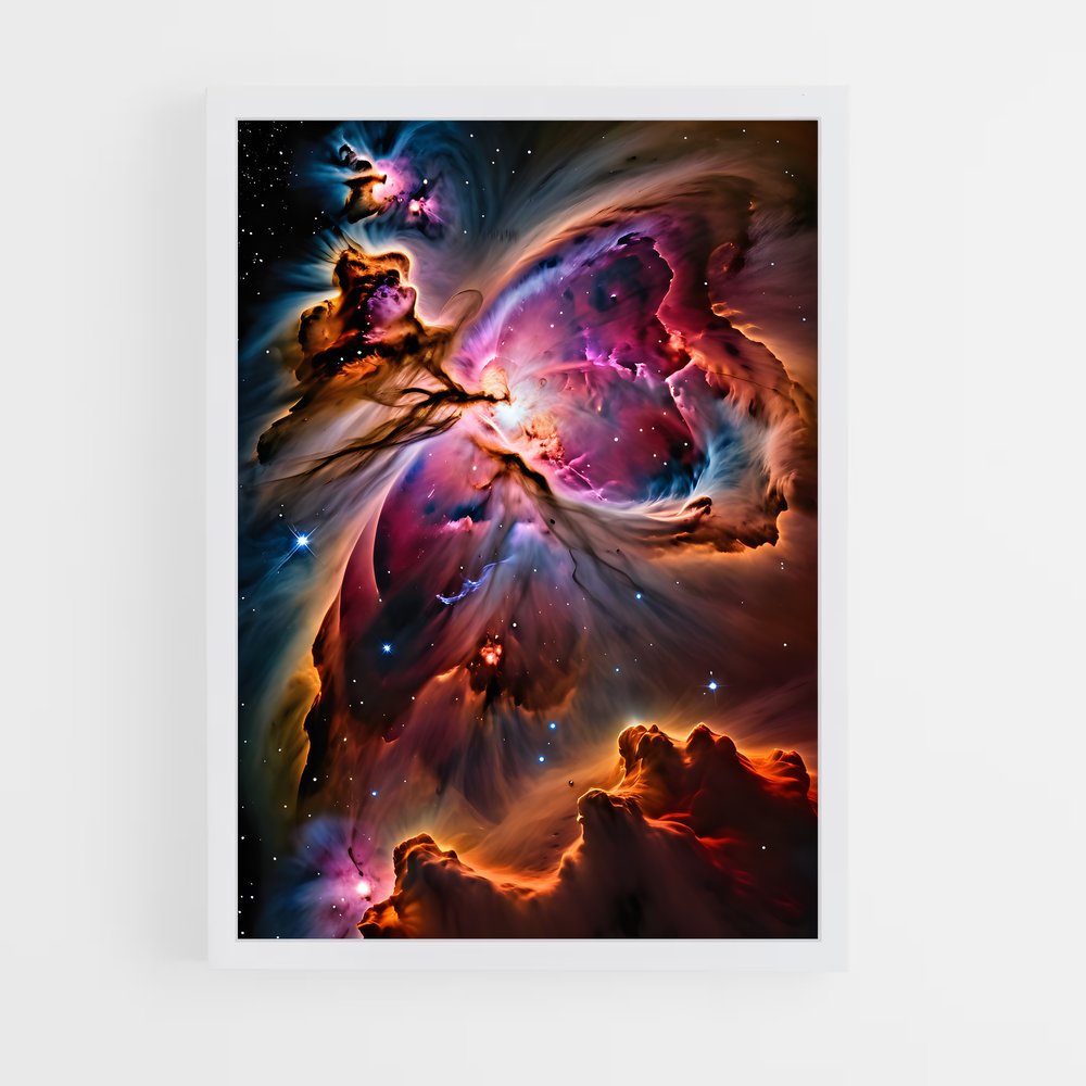 Poster Étoiles dans la Nébulosa – affiche Nébuleuses (vue 3)